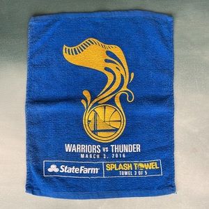 Golden State Warriors Splash Towel March 3rd 2016 Game